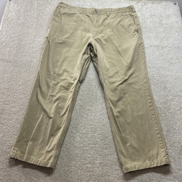 Duluth Trading Co Other - Duluth Trading Pants Mens 44x30 Khaki Tan Straight Leg 100% Cotton Workwear